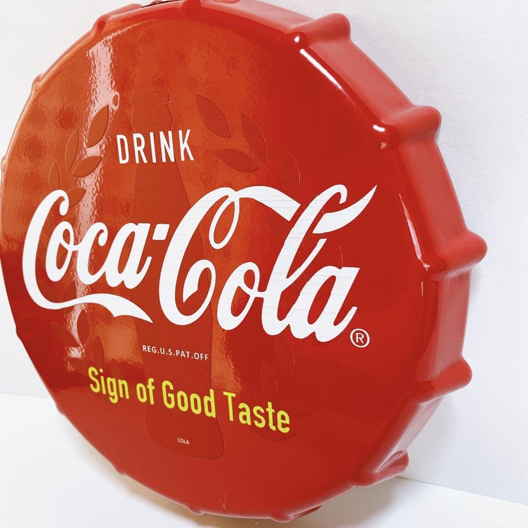 Coca-Cola 丸看板 2個セット